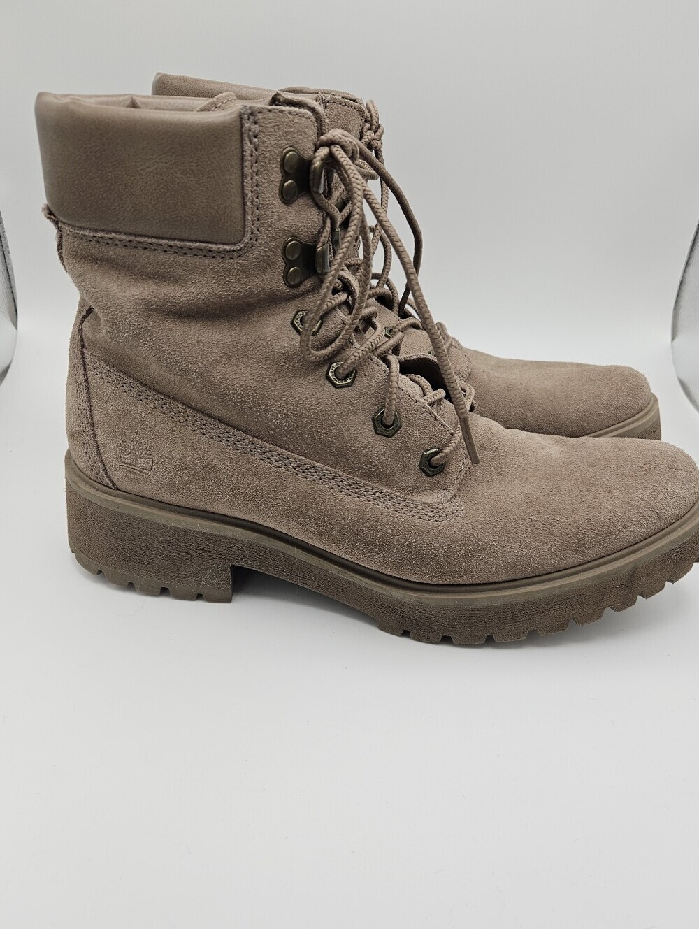 Timberland Carnaby Cool Mid Lace-Up Boots tan suede size 10
